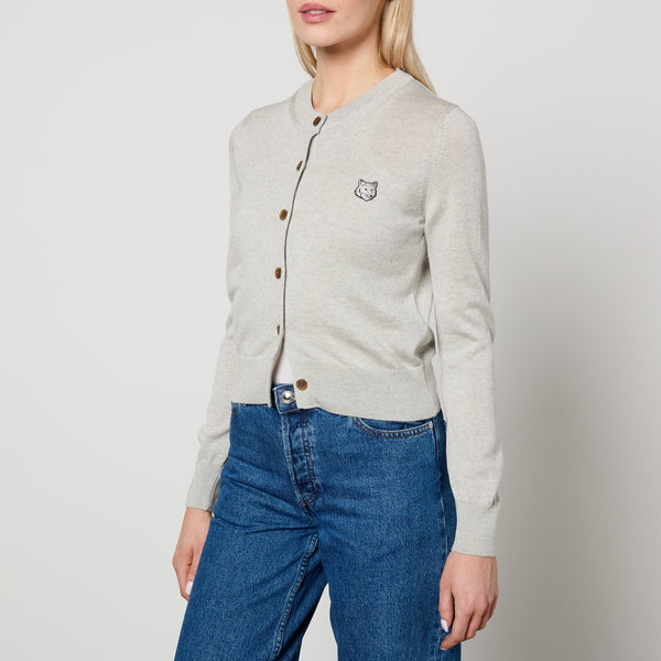 Maison Kitsuné Bold Fox Head Wool Cardigan