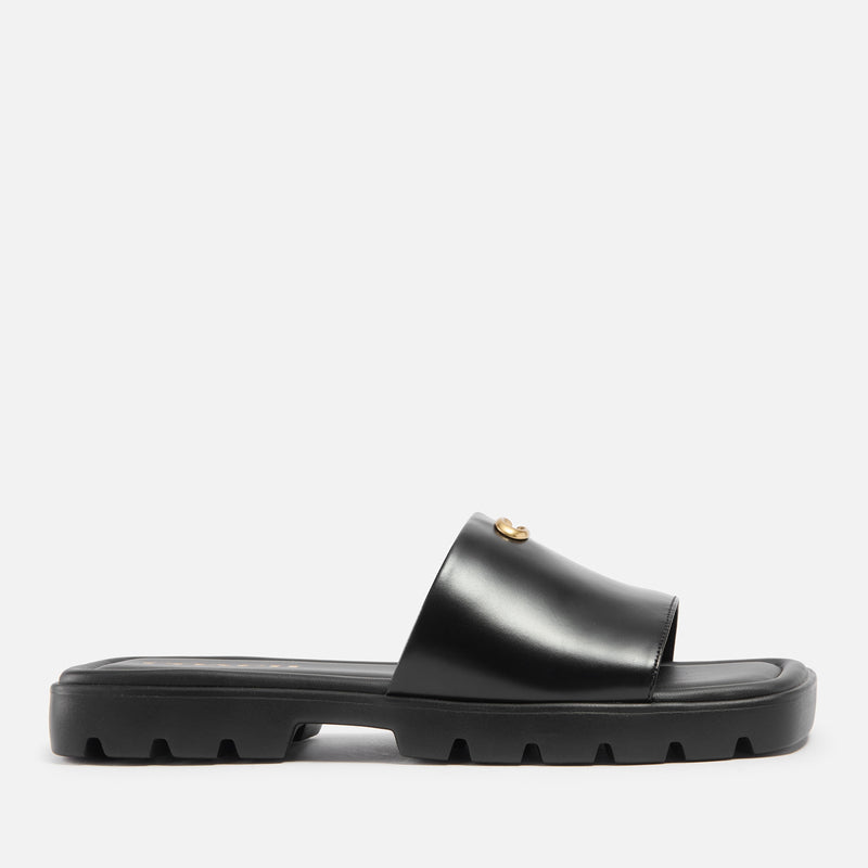 Coach Women's Florence Leather Sliders 