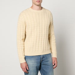 Sunflower Angle Cotton and WoolBlend Jacquard Jumper