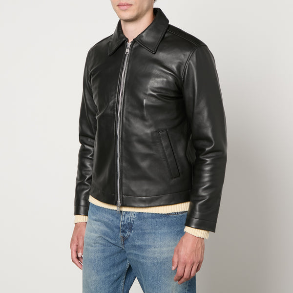 Sunflower Short Classic Leather Jacket 