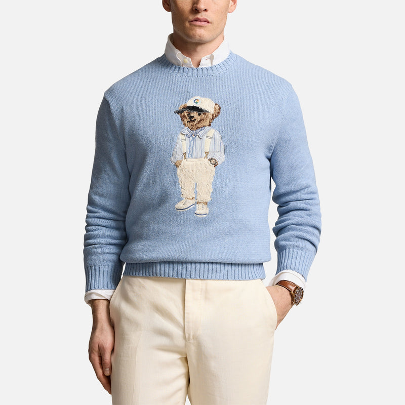 Polo Ralph Lauren Hemmingway Bear CottonBlend Knit Jumper