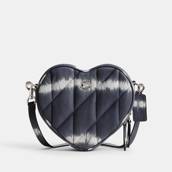 Coach Quilted TieDye Heart Leather Crossbody Bag