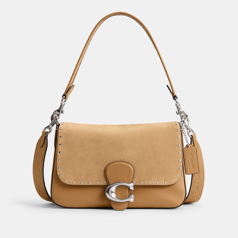 Coach Tabby Soft Suede And Leather Shoulder Bag