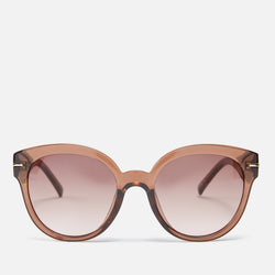 Le Specs Capacious Acetate RoundFrame Sunglasses