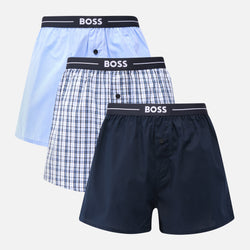 BOSS Bodywear ThreePack CottonPoplin Boxer Shorts