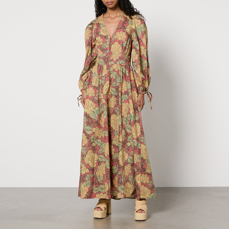 Stella Nova FloralPrint Cotton Maxi Dress