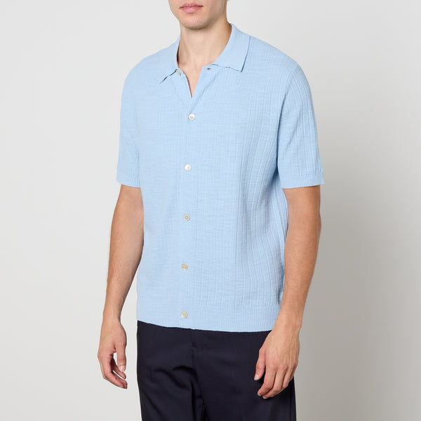 NN.07 Nolan Cotton Knit Polo Shirt