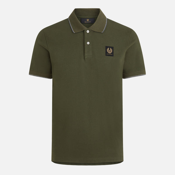 Belstaff Double Tipped Cotton-Piqué Polo Shirt 