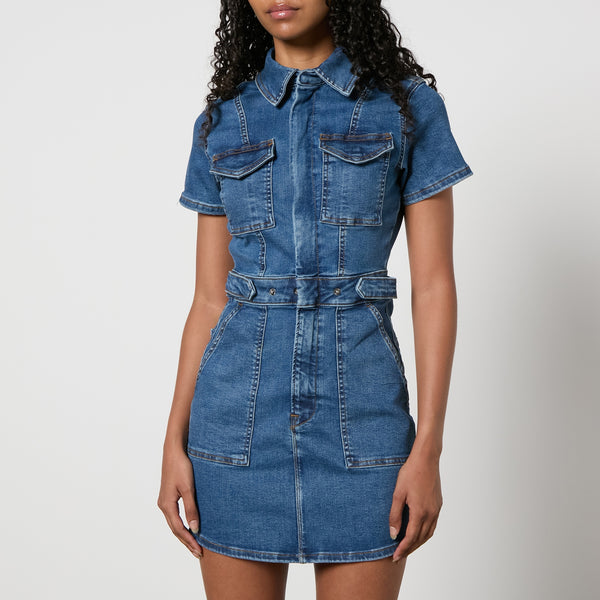 Good American Fit For Success Denim Mini Dress