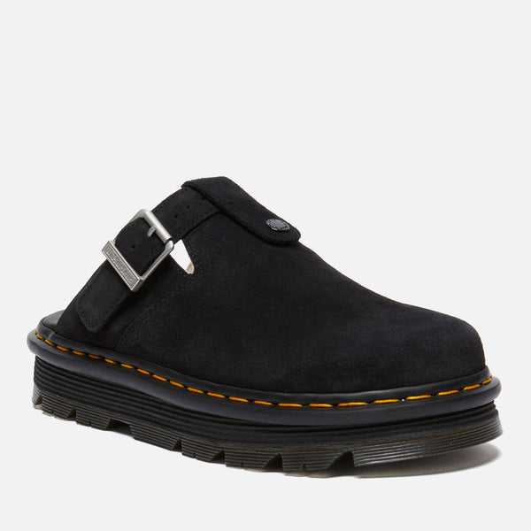 Dr. Martens Women's Zebzag Faux FurLined Suede Mules