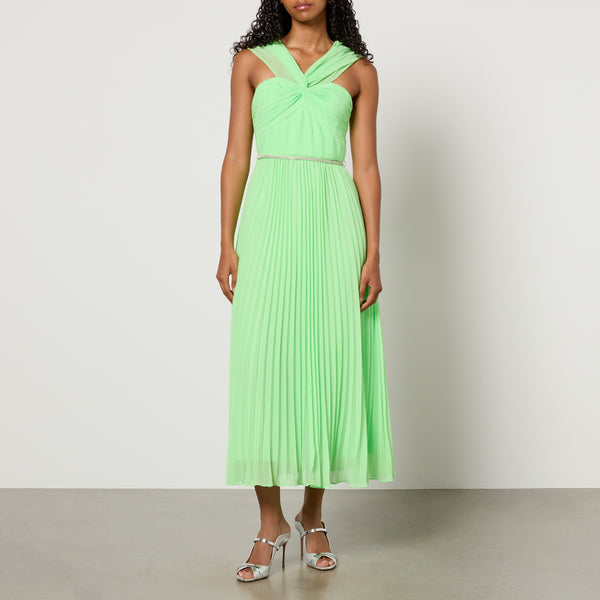 Self-Portrait Chiffon Midi Dress 