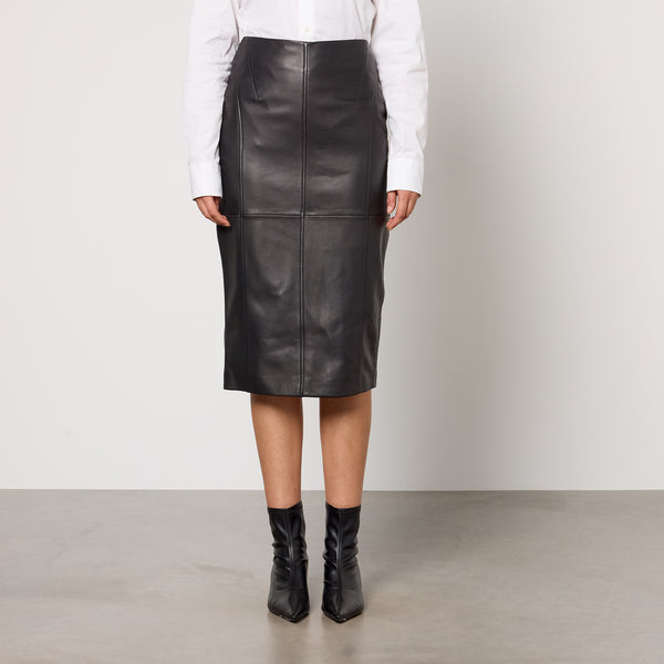 Max Mara Studio Cloro Nappa Leather Skirt