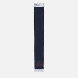 Vivienne Westwood Men's Double Face Orb Scarf Navy