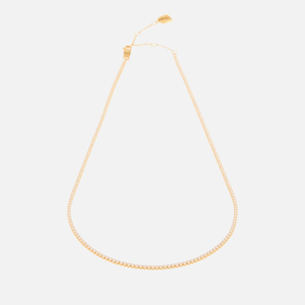 Astrid & Miyu GoldPlated Tennis Necklace