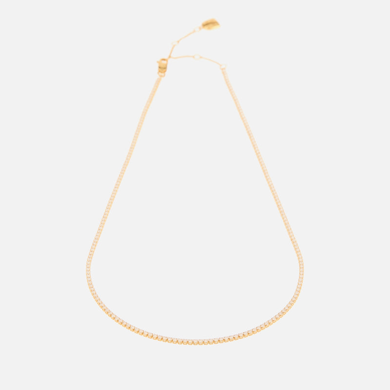 Astrid & Miyu GoldPlated Tennis Necklace