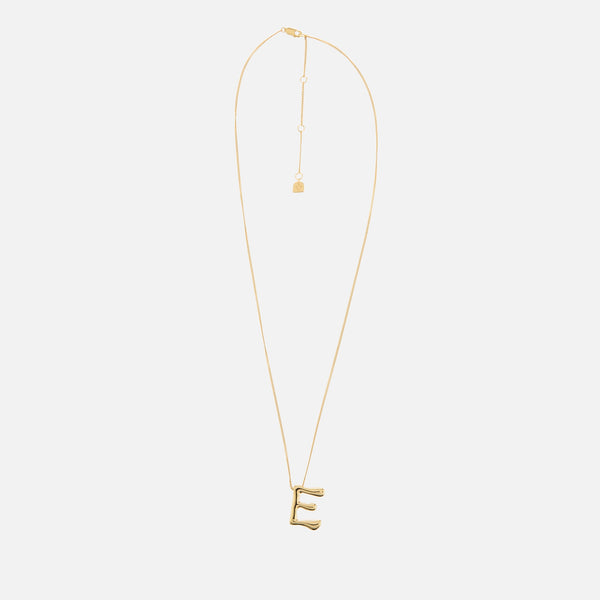 Astrid & Miyu Initial Bold 18K GoldPlated Necklace