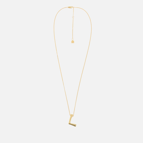 Astrid & Miyu Initial Bold 18K GoldPlated Necklace