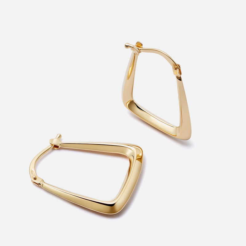 Daisy London X Polly Sayer Creole GoldPlated Earrings