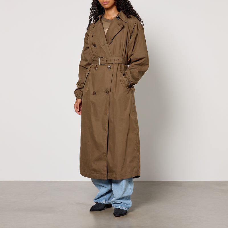 Marant Etoile Cacilda Brushed Cotton Trench Coat