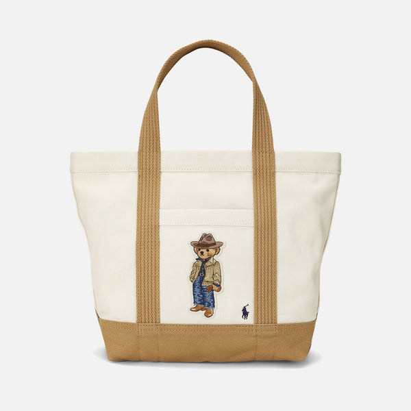 Polo Ralph Lauren Bear Small Canvas Tote Bag