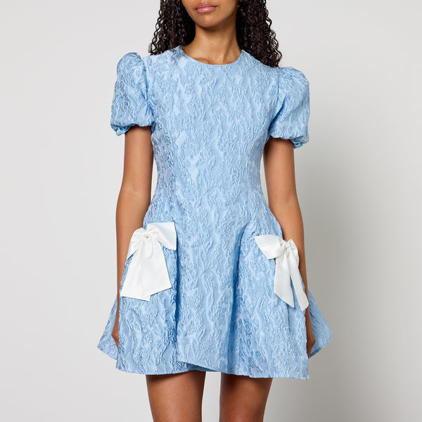 Sister Jane Blue Eyes Jacquard Mini Dress