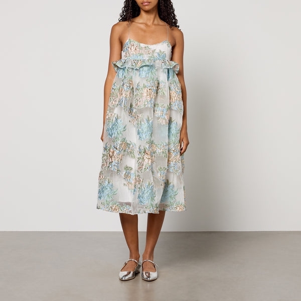 Sister Jane Barn Flower Organza Jacquard Dress