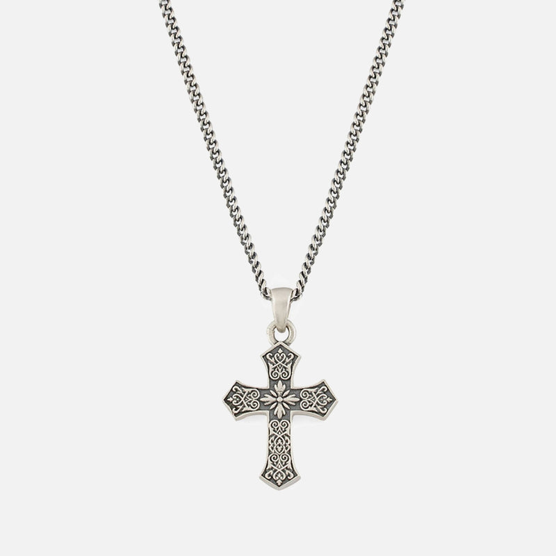 Serge DeNimes 925 Sterling Silver Gothic Cross Necklace