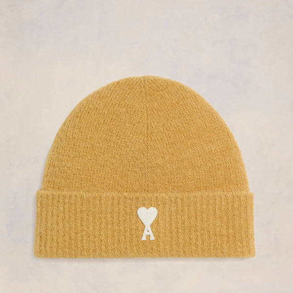 AMI Off White Adc Ribbed AlpacaBlend Beanie