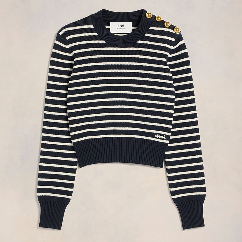 AMI Sailor Crew Neck Wool Sweater