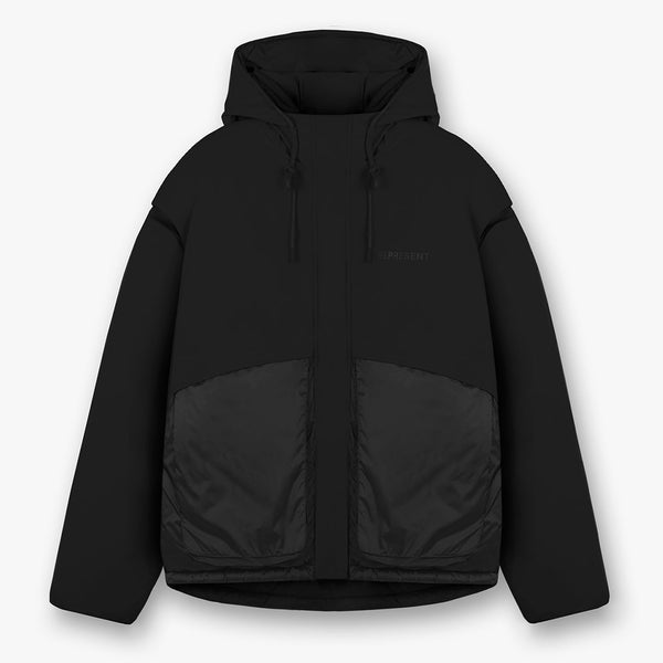 REPRESENT Layered NylonBlend Hooded Puffer Jacket