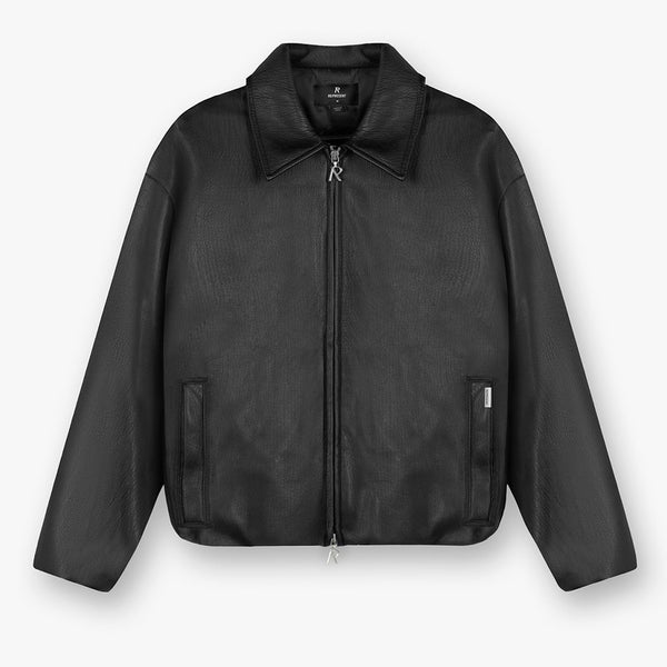 REPRESENT Faux Leather Bomber Jacket