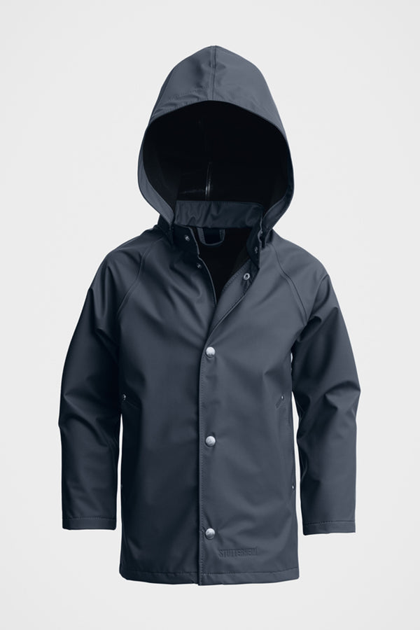 Stutterheim Mini Lightweight Kids Raincoat Navy