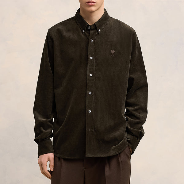 AMI CottonCorduroy Classic Fit Shirt