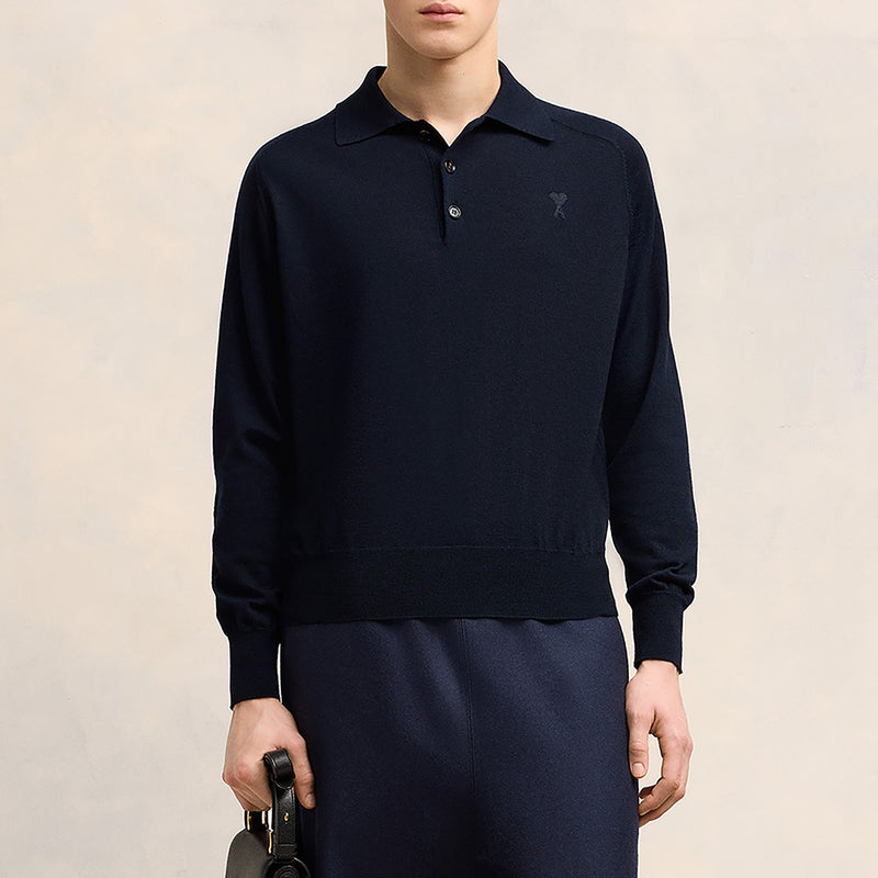 Ami De Coeur Merino Wool Polo Shirt