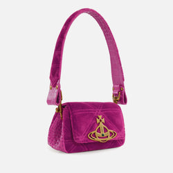 Vivienne Westwood Hazel Small Velour Handbag