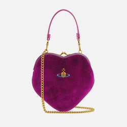 Vivienne Westwood Belle Heart Frame Velvet Purse