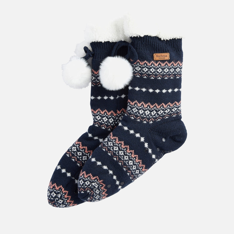 Barbour Fair Isle Jacquard Knit Lounge Socks