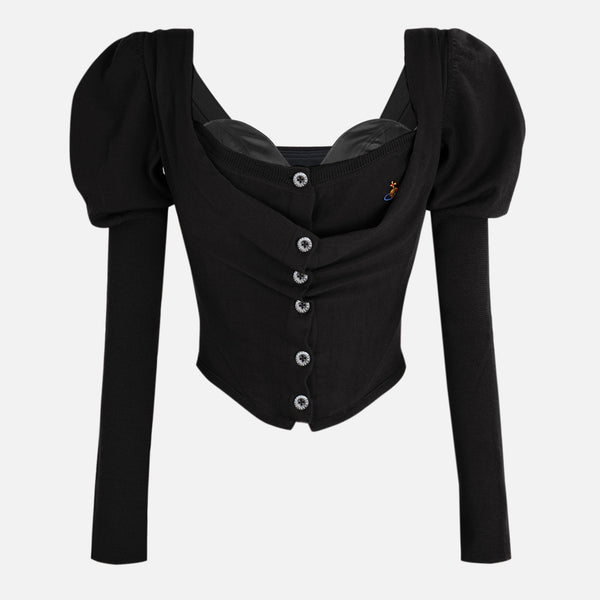 Vivienne Westwood Bea Corset Wool Cardigan