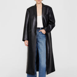 Anine Bing Quinn Faux LeatherBlend Coat