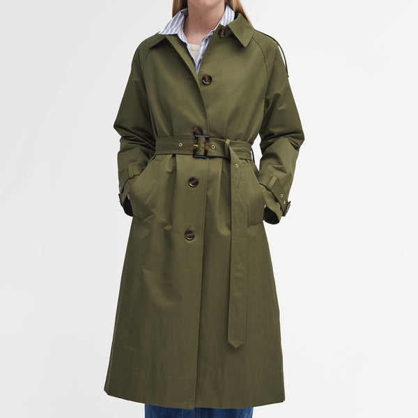 Barbour Marie Trench CottonBlend Showerproof Jacket