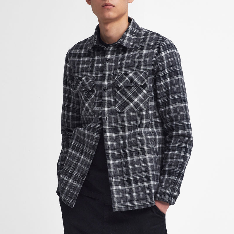 Barbour International Newman Plaid Cotton Flannel Overshirt