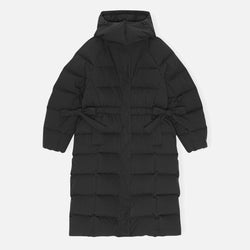 Ganni Tech Seersucker Shell Puffer Coat