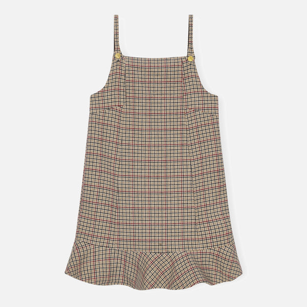 Ganni Checked WoolBlend Mini Dress