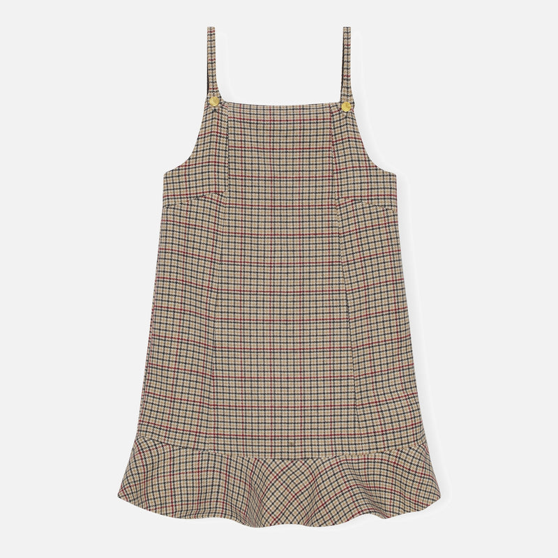 Ganni Checked WoolBlend Mini Dress