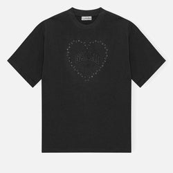 Ganni Heart Organic CottonJersey Tshirt