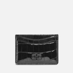 Ganni Bou LeatherBlend CrocEffect Cardholder