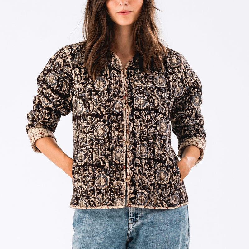 Lollys Laundry Betty Floral Quilted Cotton Jacket