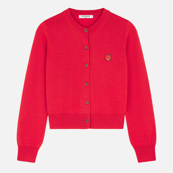 Maison Kitsuné Bold Fox Head Merino Wool Cardigan