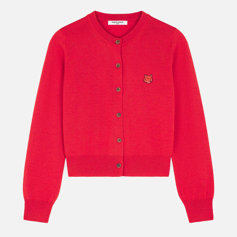 Maison Kitsuné Bold Fox Head Merino Wool Cardigan