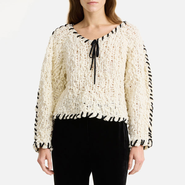 By Malene Birger Milea Crocheted WoolBlend Jumper